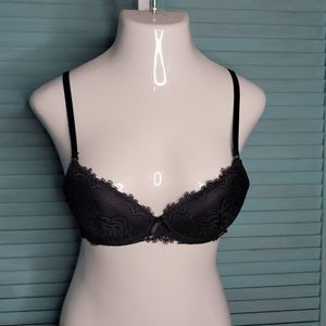 34C Sophia B. Underwired Push Up Bra Black